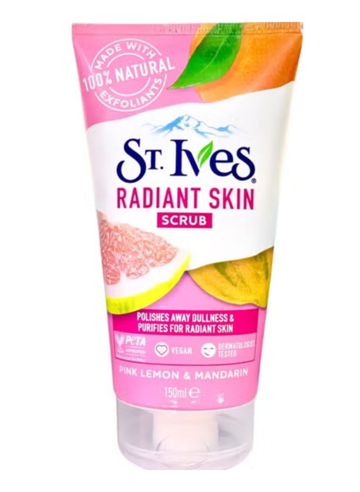 Stives Radiant Skin Pink Lemon & Mandarin Orange Scrub - 150 Gm - Image 1